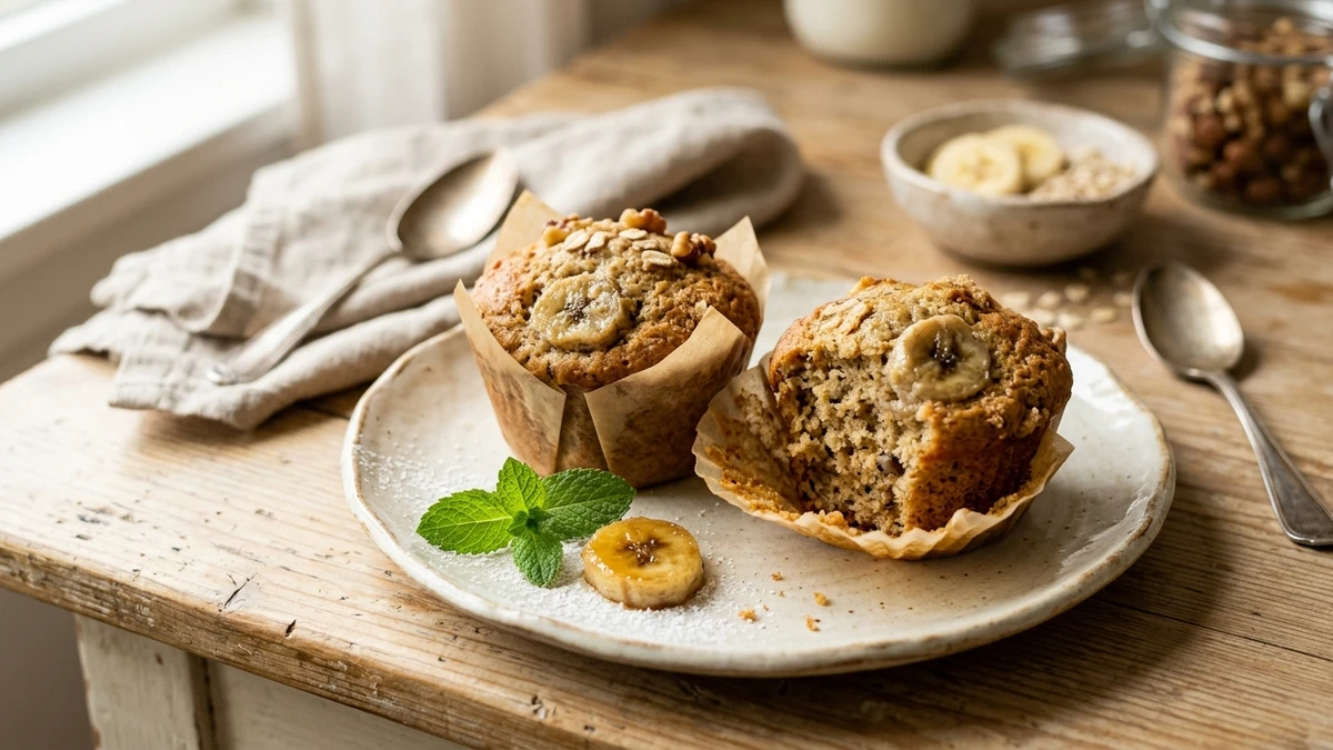 Easy 2 Banana Muffins Recipe - YumaRoma Recipe
