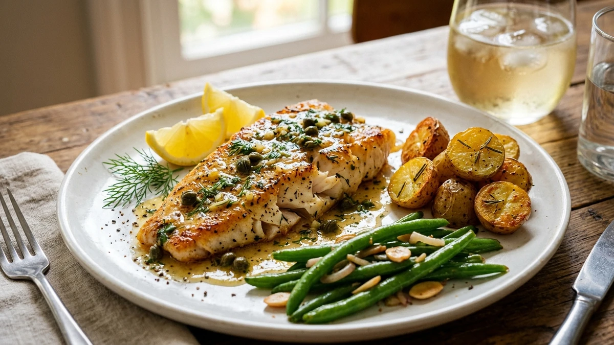 Pan-Seared Lemon Butter Alaskan Pollock Recipe (15-Minute) cooked to perfection - Yumaroma