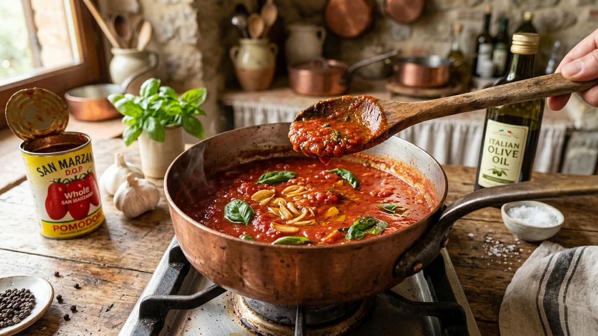 Authentic 15-Minute San Marzano Easy Marinara Sauce Recipe cooked to perfection - Yumaroma