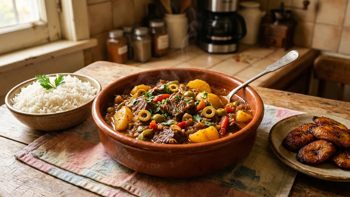 Authentic Cuban Carne con Papas (Beef & Potato Stew) Recipe cooked to perfection - Yumaroma