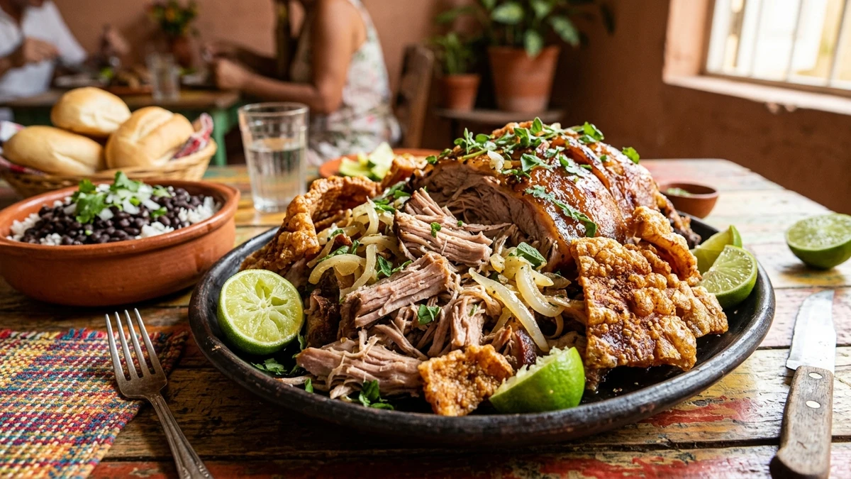 Authentic Cuban Roast Pork Lechón Asado Recipe (Mojo Marinated) cooked to perfection - Yumaroma