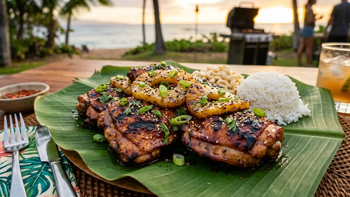Authentic Hawaiian Huli Huli Chicken & Glaze Sauce Recipe cooked to perfection - Yumaroma