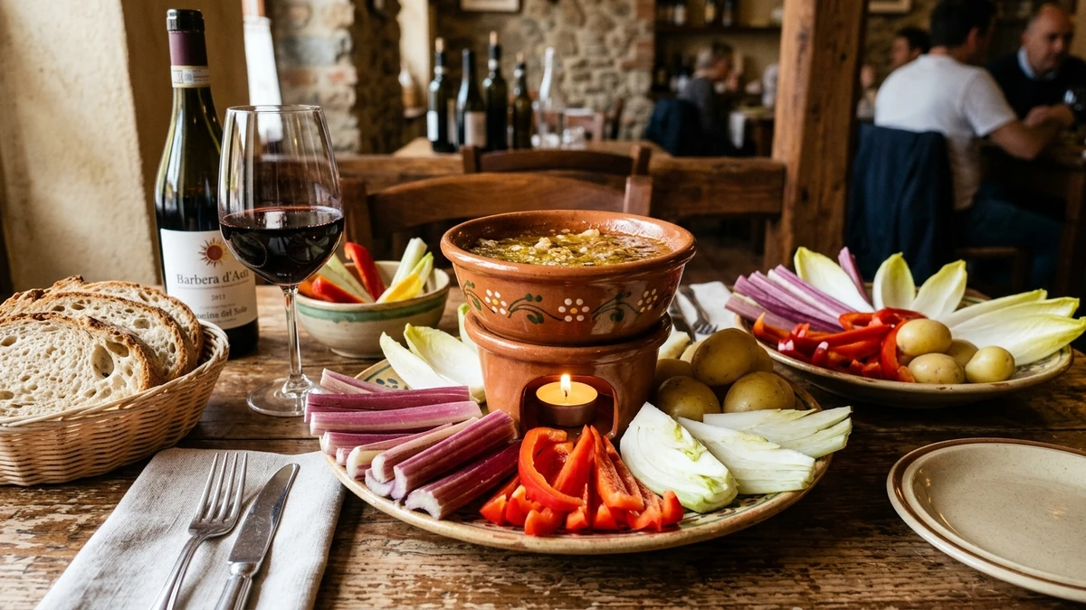 Authentic Italian Warm Garlic Anchovy Bagna Càuda Dip Recipe cooked to perfection - Yumaroma
