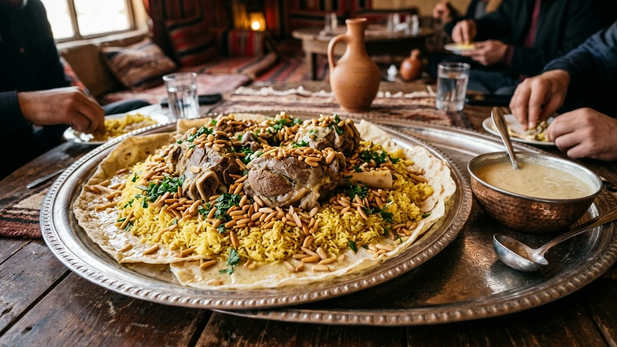 Authentic Jordanian Lamb Mansaf Recipe (National Dish) cooked to perfection - Yumaroma