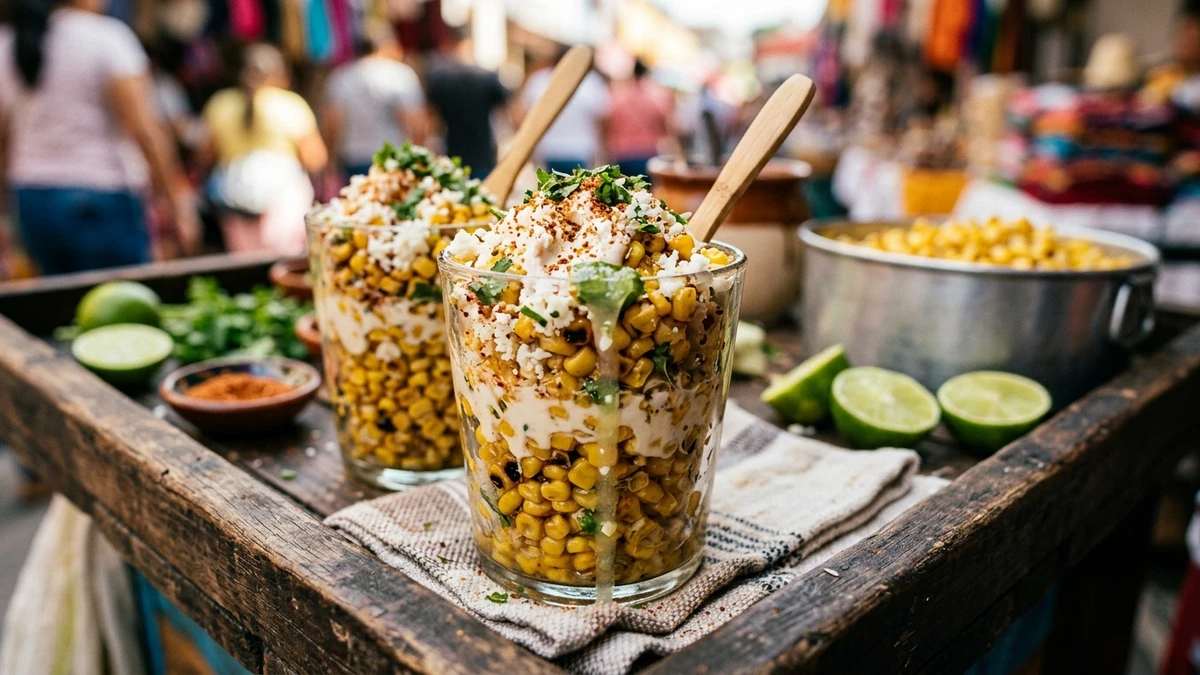 Authentic Mexican Street Corn Elote en Vaso Recipe cooked to perfection - Yumaroma