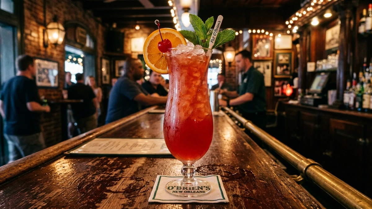 Authentic New Orleans Pat O'Brien's Hurricane Cocktail Recipe cooked to perfection - Yumaroma