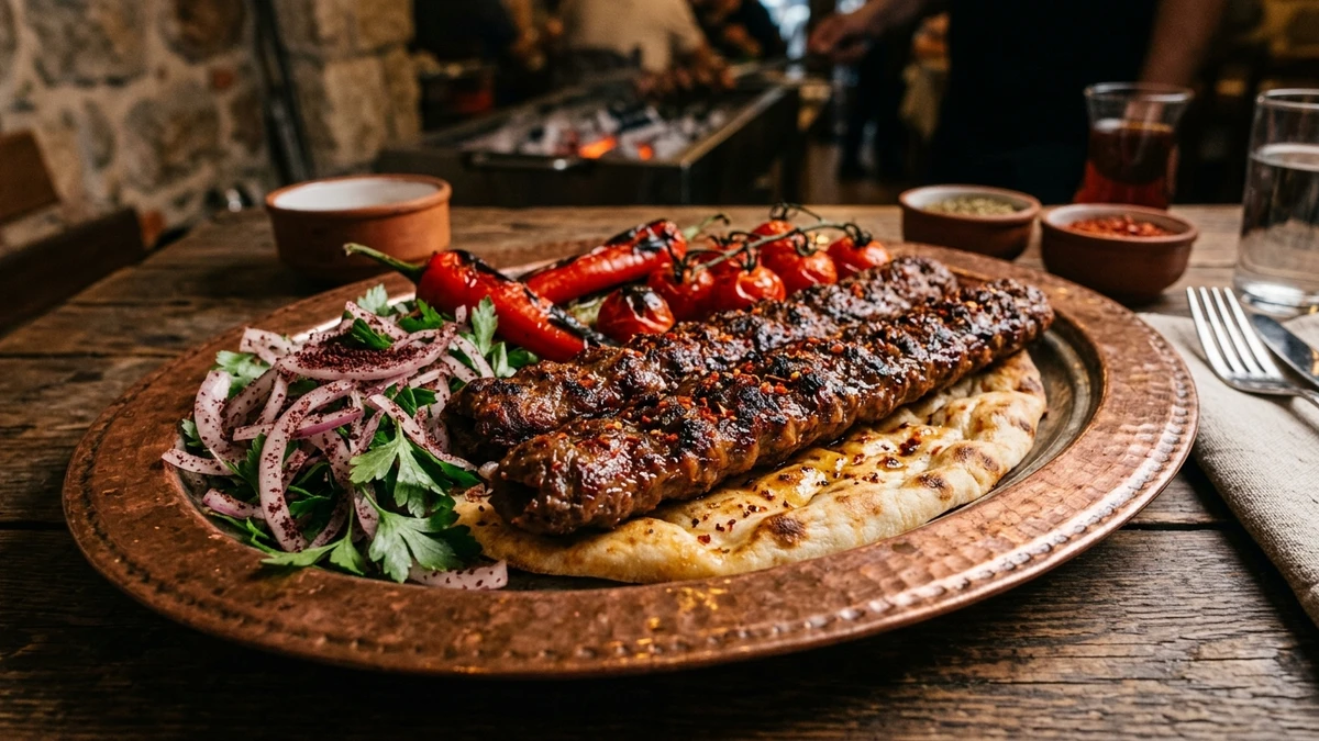 Authentic Turkish Adana Kebab Spiced Lamb Skewers Recipe cooked to perfection - Yumaroma