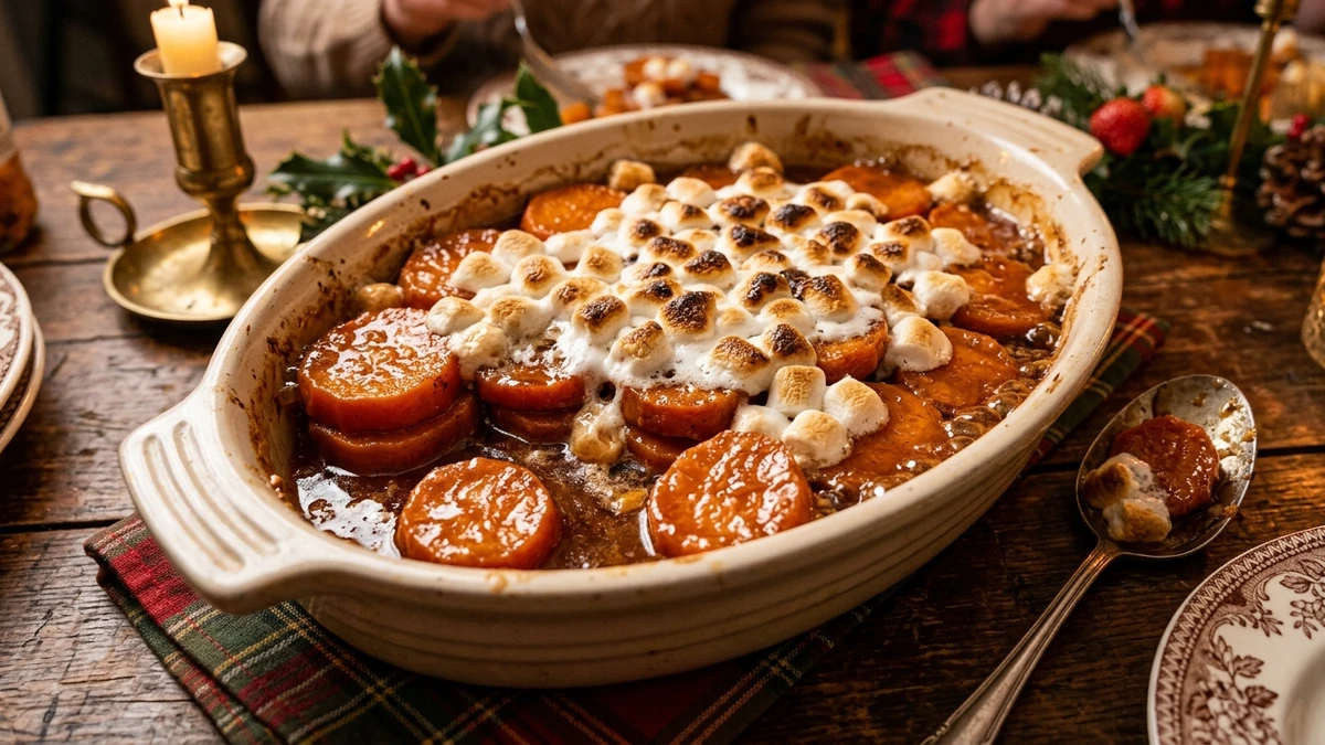 Southern Best Candied Yams Recipe (Brown Sugar & Butter) cooked to perfection - Yumaroma