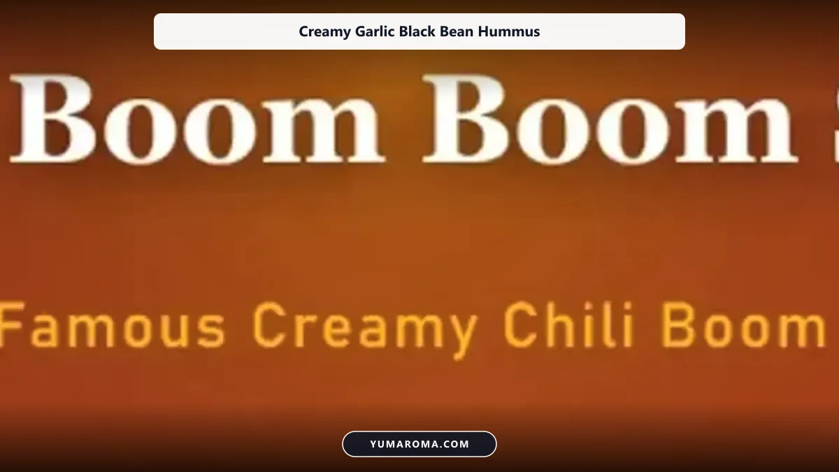 Creamy Garlic Black Bean Hummus Recipe cooked to perfection - Yumaroma