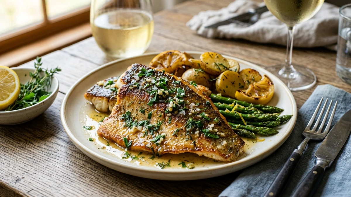 Garlic Herb Butter Pan-Seared Butterfish Recipe cooked to perfection - Yumaroma