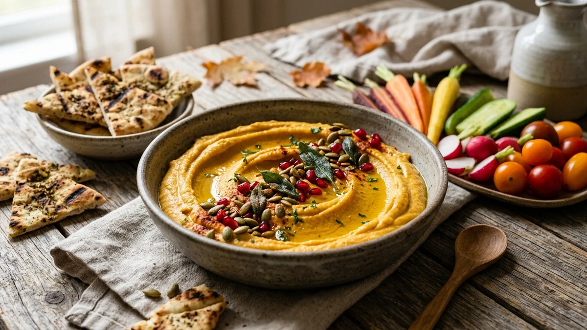 Roasted Butternut Squash Hummus - YumaRoma Recipe