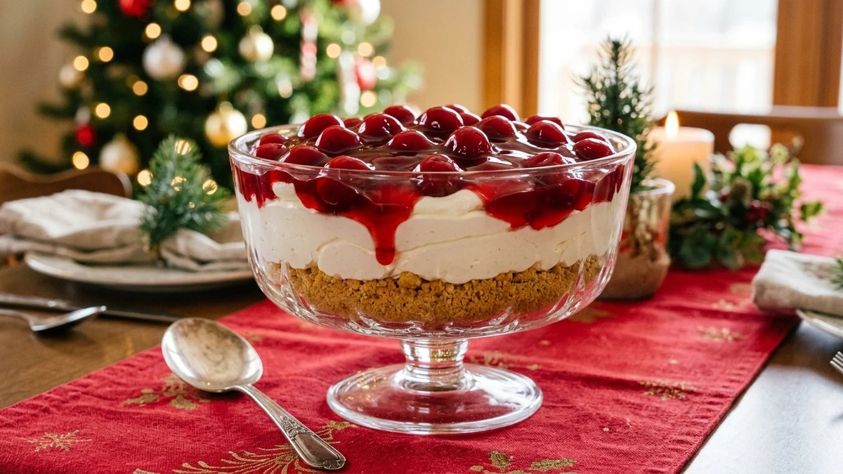 Classic Cherries in the Snow Recipe (No-Bake Cherry Cream Dessert) - YumaRoma Recipe