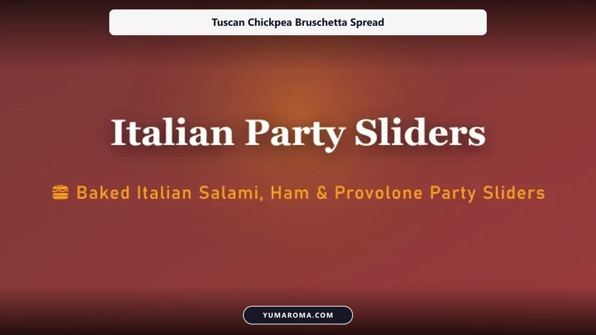 Tuscan Chickpea Bruschetta Spread cooked to perfection - Yumaroma