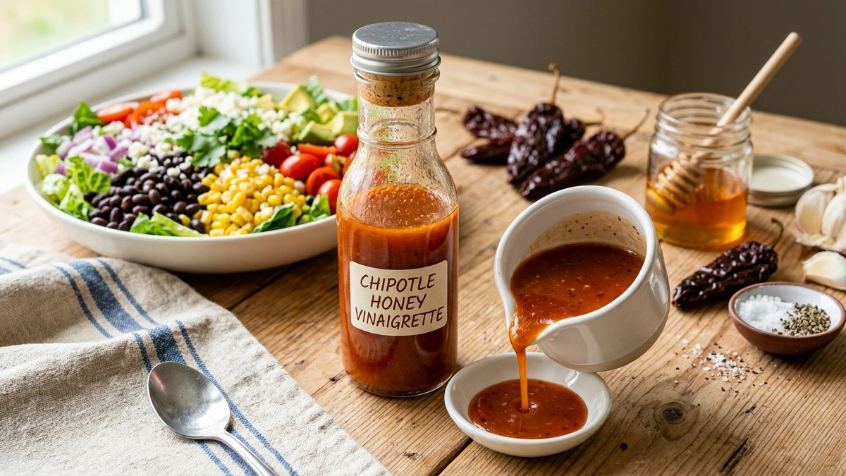Copycat Chipotle Honey Vinaigrette Dressing cooked to perfection - Yumaroma