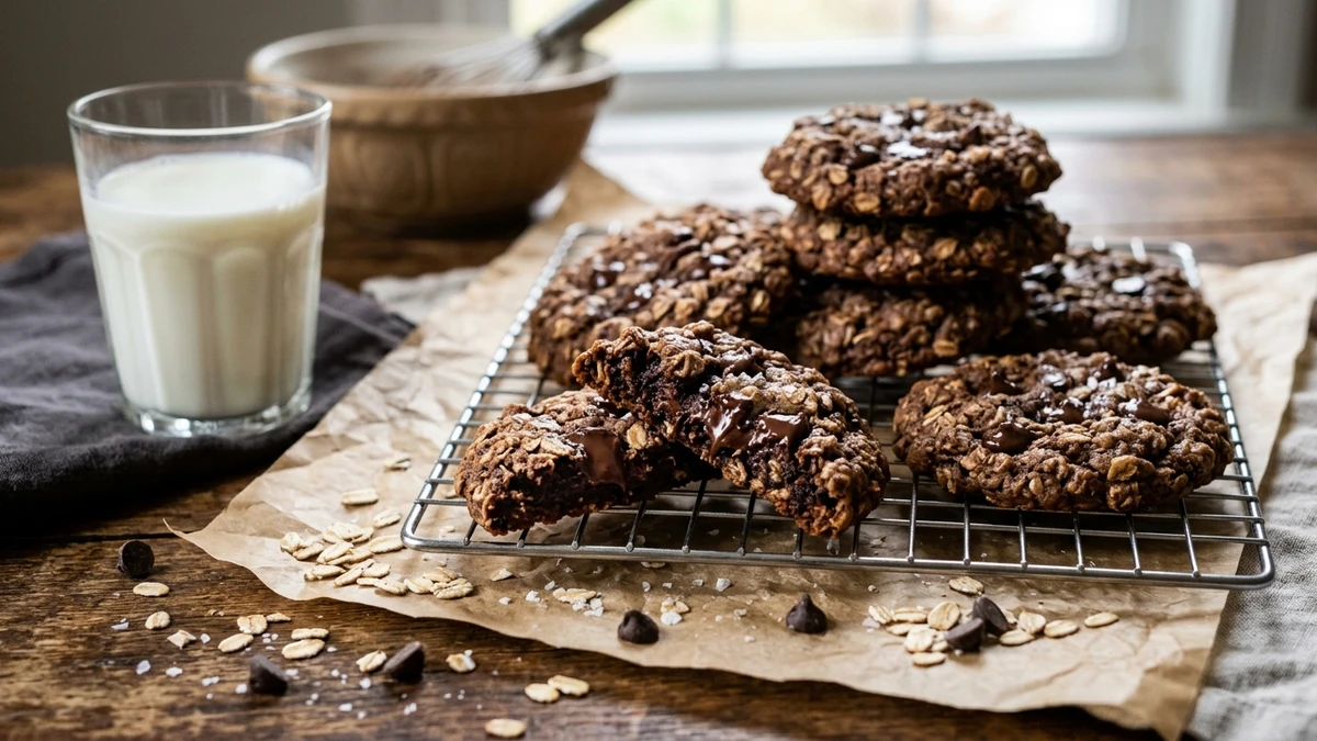 Chewy Chocolate Oatmeal Cookies - YumaRoma Recipe