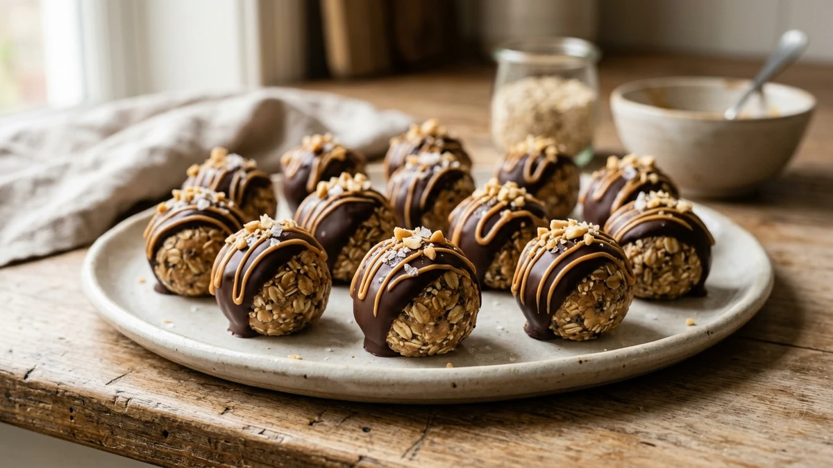No-Bake Chocolate Peanut Butter Bites