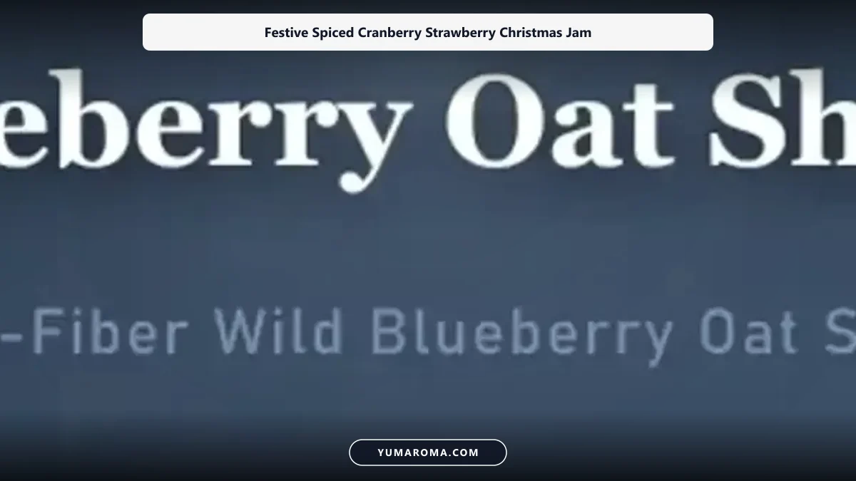 Festive Spiced Cranberry Strawberry Christmas Jam - YumaRoma Recipe