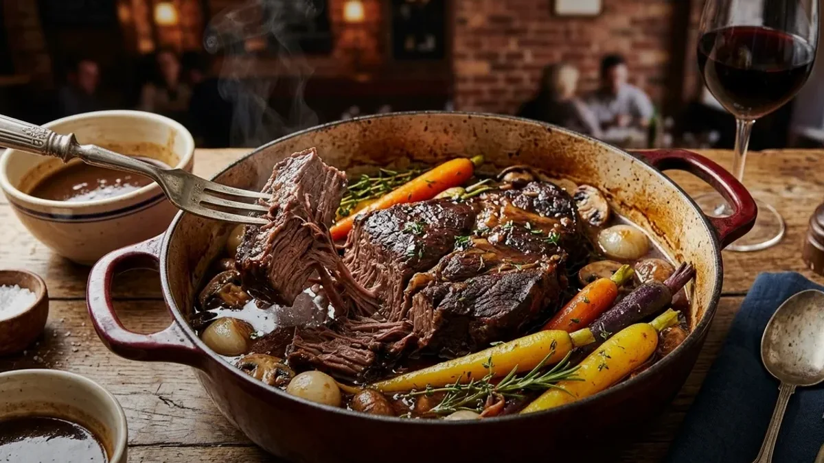 Classic Slow-Cooked Pork & Beans Recipe cooked to perfection - Yumaroma
