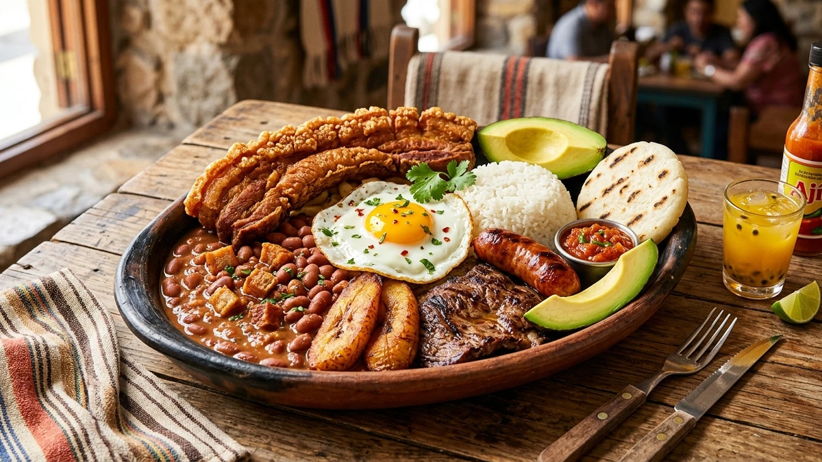Authentic Colombian Food Recipes (Bandeja Paisa Feast) cooked to perfection - Yumaroma
