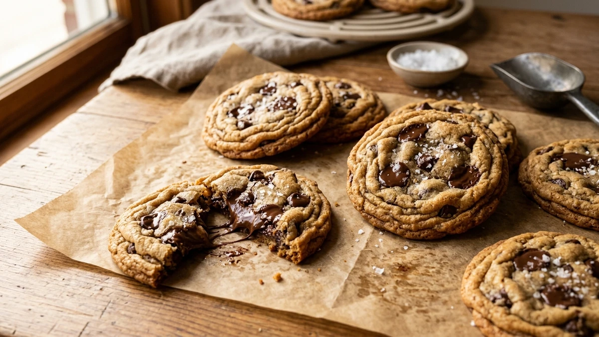 Chewy Eggless Chocolate Chip Cookies Recipe - YumaRoma Recipe