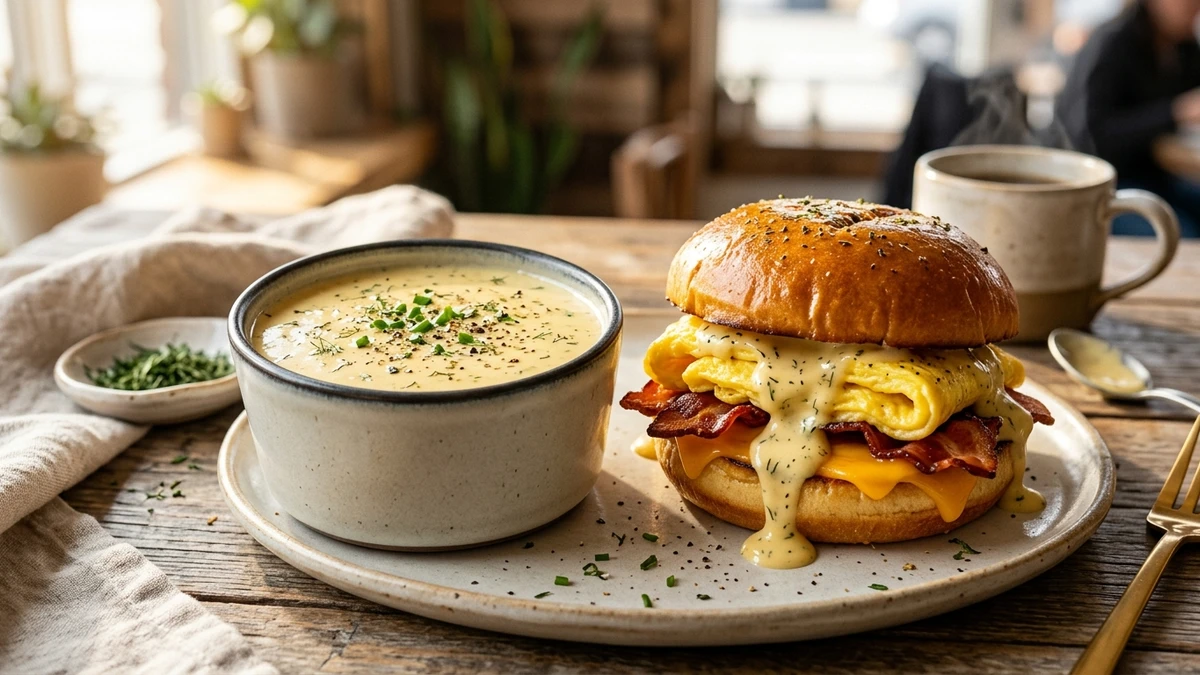 Copycat McDonald's Creamy Herb Breakfast Sauce Recipe cooked to perfection - Yumaroma
