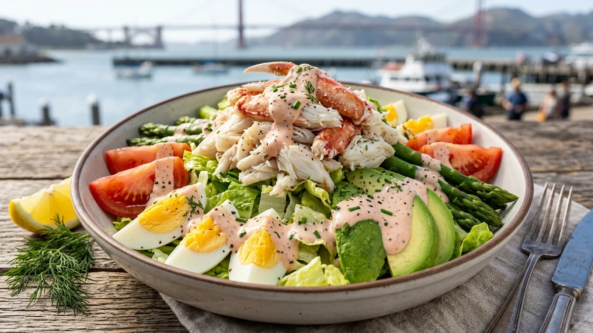 Classic San Francisco Crab Louie Salad Recipe (Louie Dressing) cooked to perfection - Yumaroma