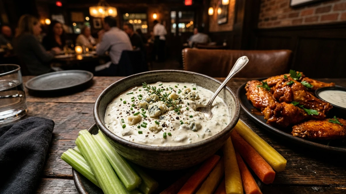 Creamy Steakhouse Blue Cheese Dip Recipe (5-Minute) cooked to perfection - Yumaroma