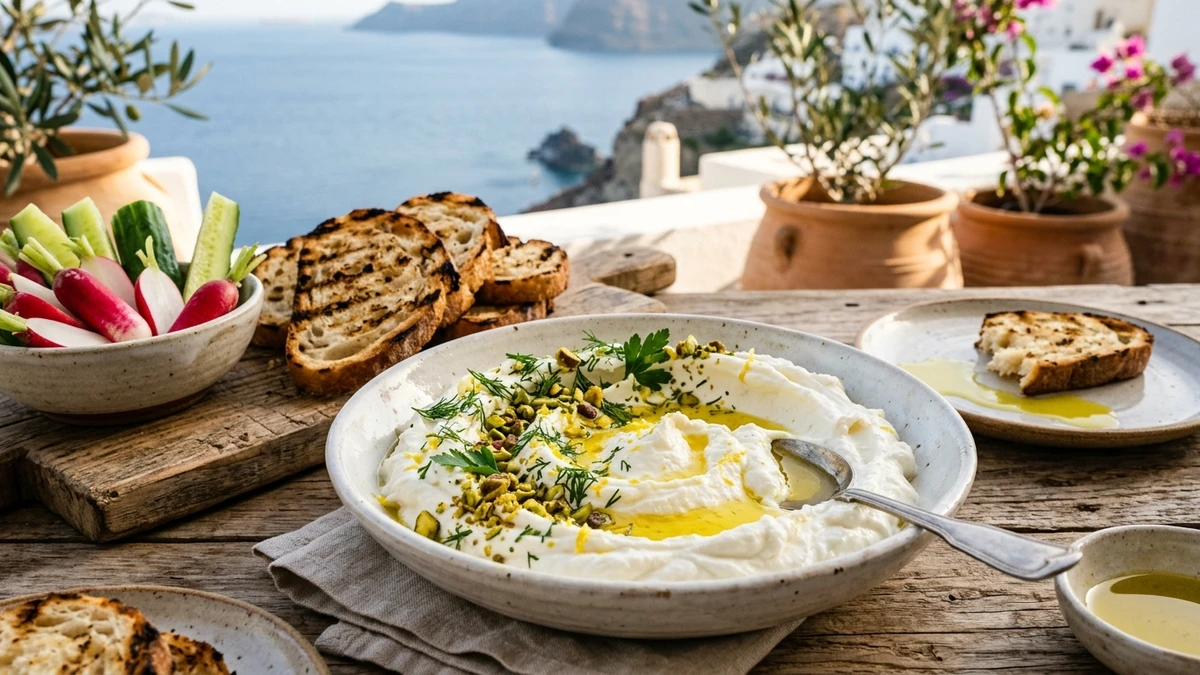 Creamy Whipped Feta Dip with Fresh Dill & Parsley Recipe cooked to perfection - Yumaroma