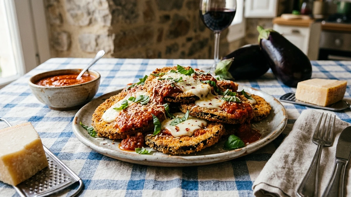 Crispy Italian Fried Eggplant Cutlets with Marinara Recipe cooked to perfection - Yumaroma
