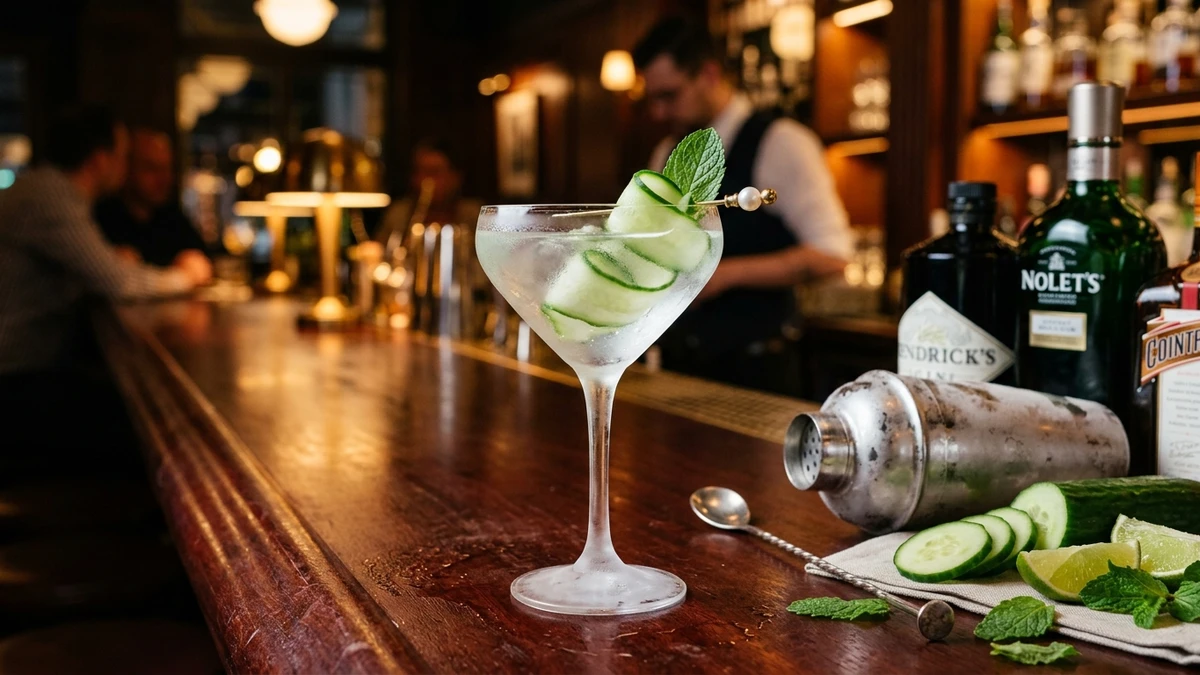 Refreshing Crisp Cucumber Martini cooked to perfection - Yumaroma