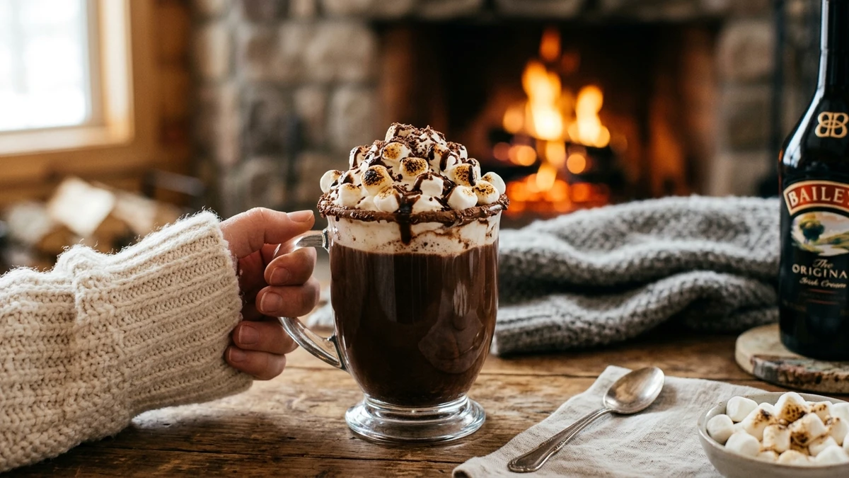 Decadent Baileys Irish Cream Hot Chocolate Recipe (5-Minute) cooked to perfection - Yumaroma