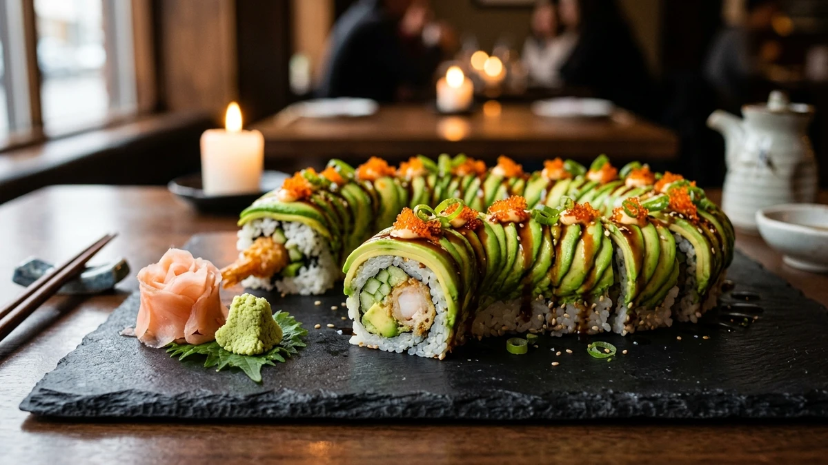 Dragon Roll Sushi Platter - YumaRoma Recipe