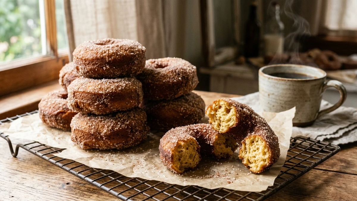 Baked Einkorn Cinnamon Sugar Doughnuts - YumaRoma Recipe