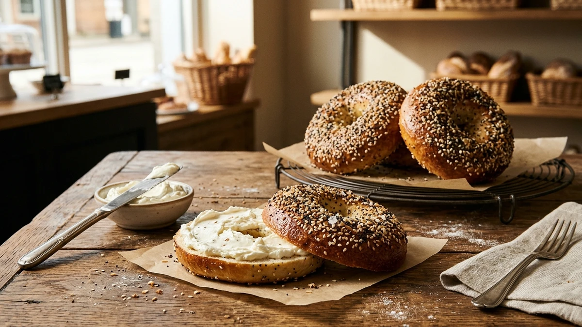 Authentic New York Everything Bagels Recipe (Chewy Malt Boil) - YumaRoma Recipe