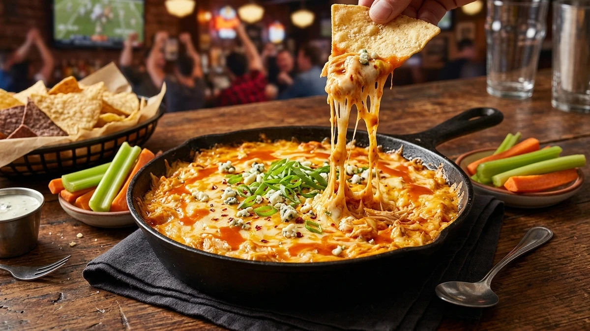 Famous Frank's RedHot Buffalo Chicken Dip Recipe cooked to perfection - Yumaroma