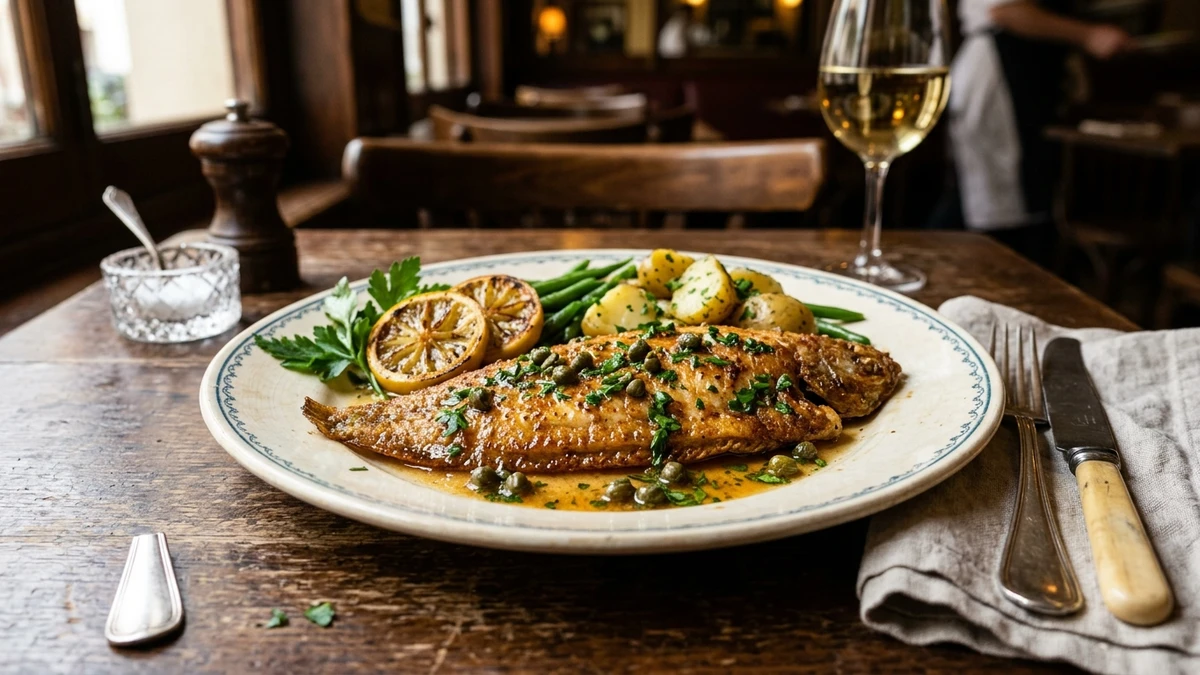 Classic French Sole Meunière Recipe (Pan-Fried Filet of Sole) cooked to perfection - Yumaroma