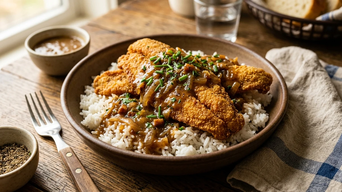 Southern Golden Brown Fish Gravy Recipe cooked to perfection - Yumaroma