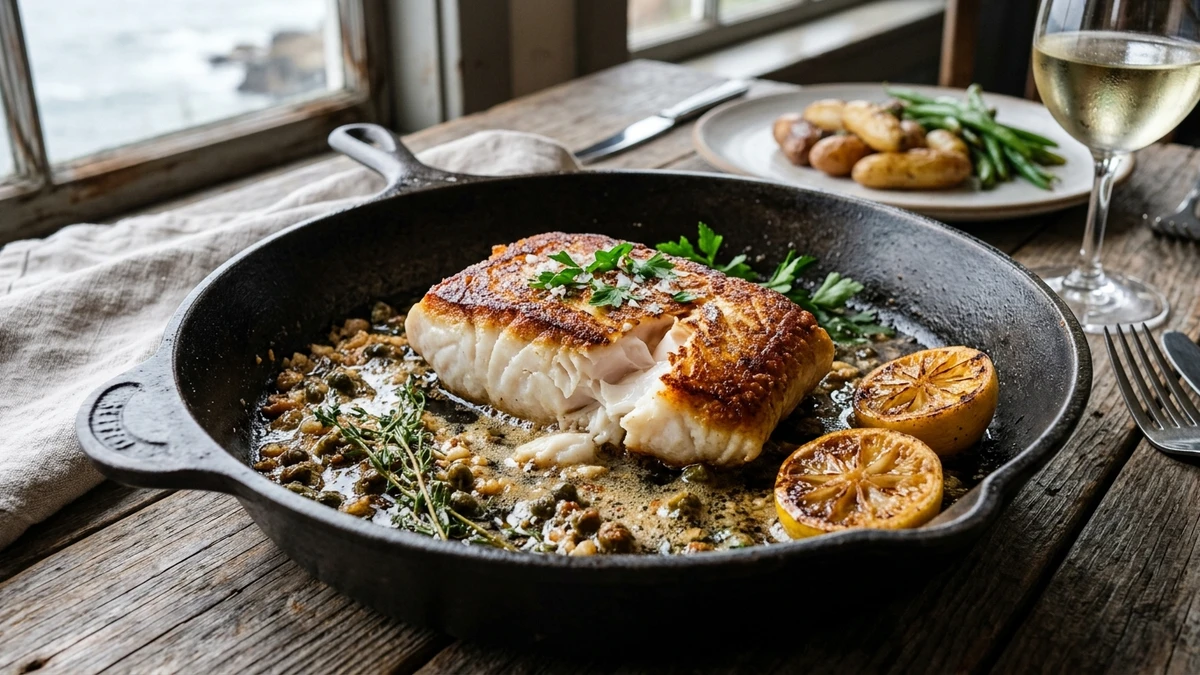 Garlic Butter Pan-Seared Lingcod Fillets Recipe cooked to perfection - Yumaroma