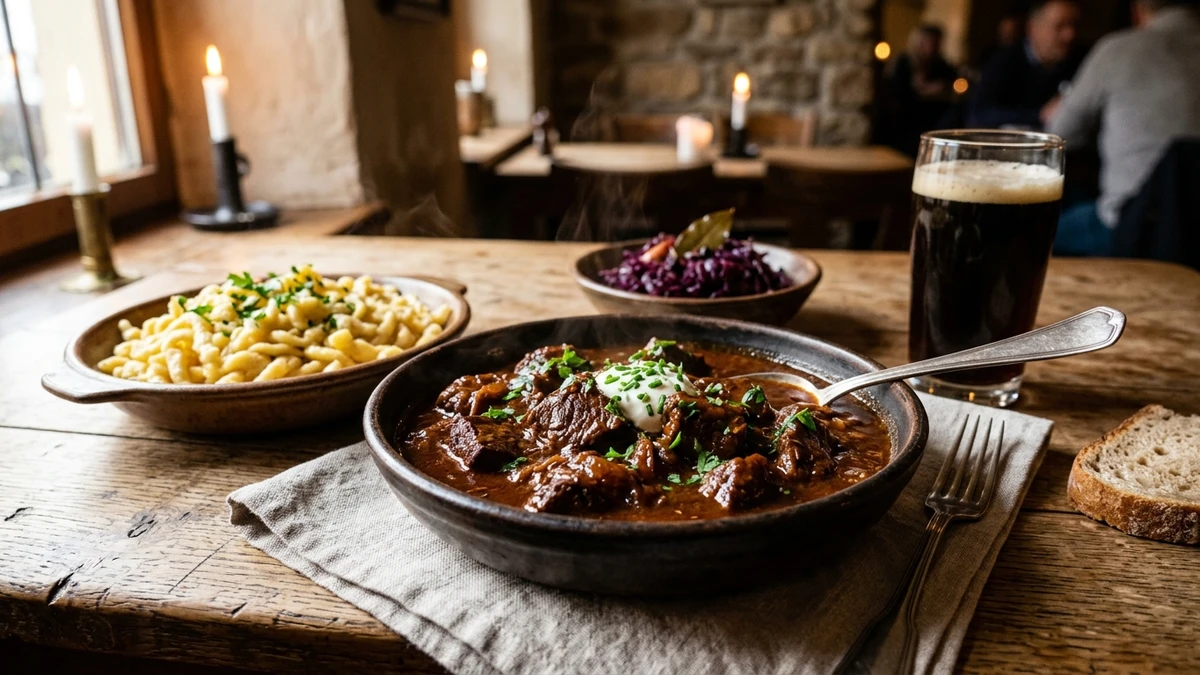 Authentic German Goulash Recipe cooked to perfection - Yumaroma