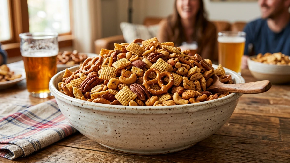 Crispy Buttery Gluten-Free Chex Party Snack Mix Recipe cooked to perfection - Yumaroma