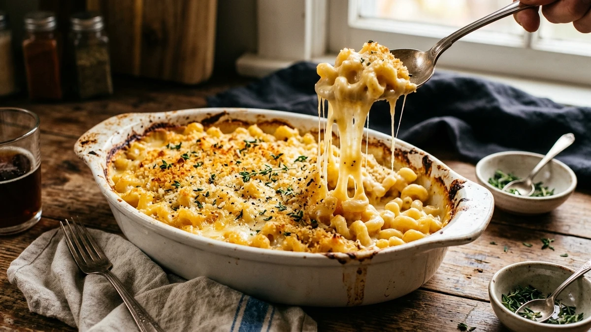 Ultra-Creamy Smoked Gouda Macaroni and Cheese Recipe cooked to perfection - Yumaroma