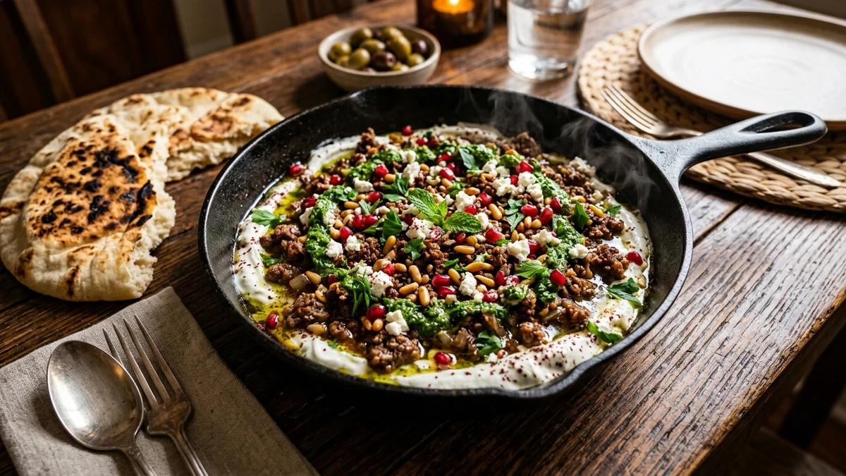 Spiced Ground Lamb Skillet Recipe cooked to perfection - Yumaroma