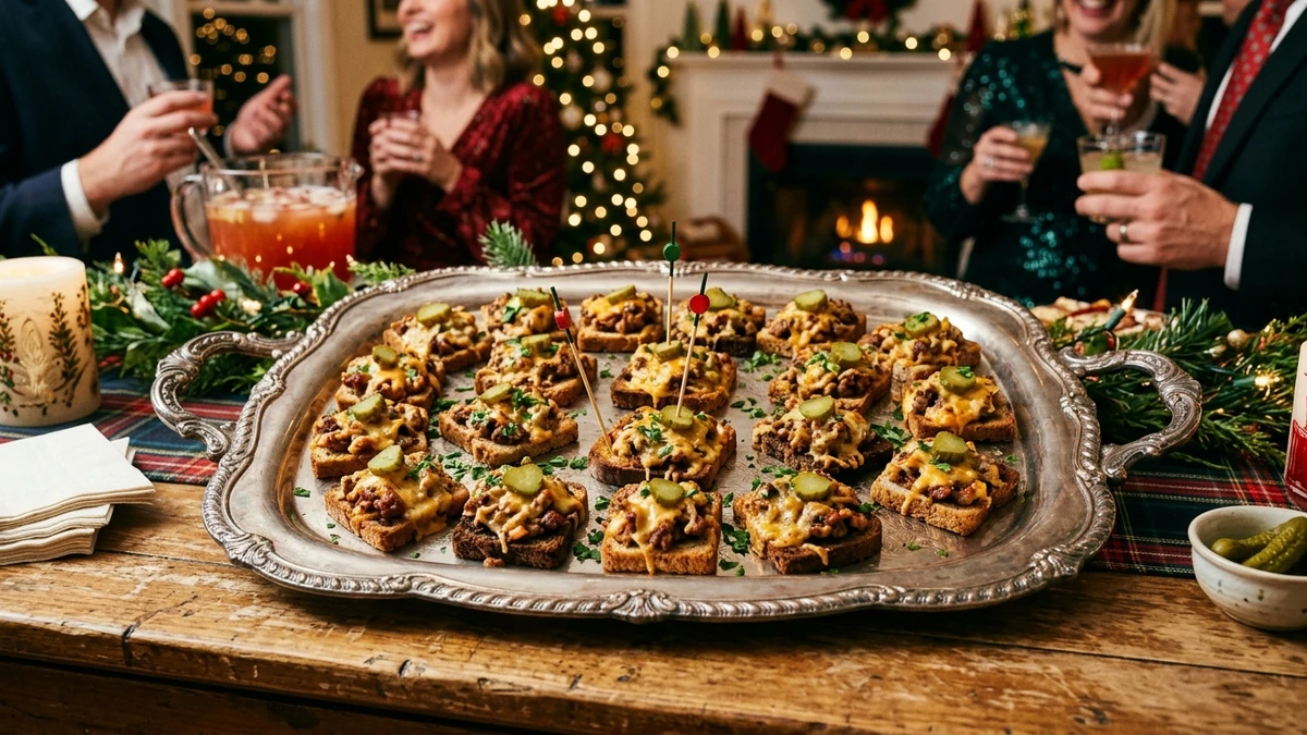 Classic Midwestern Cheesy Hanky Panky Appetizer cooked to perfection - Yumaroma