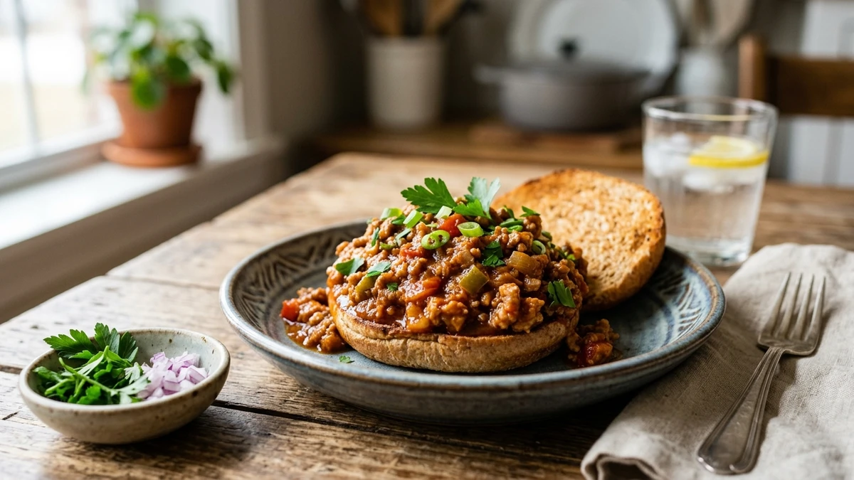 Healthy Turkey Sloppy Joes Recipe cooked to perfection - Yumaroma