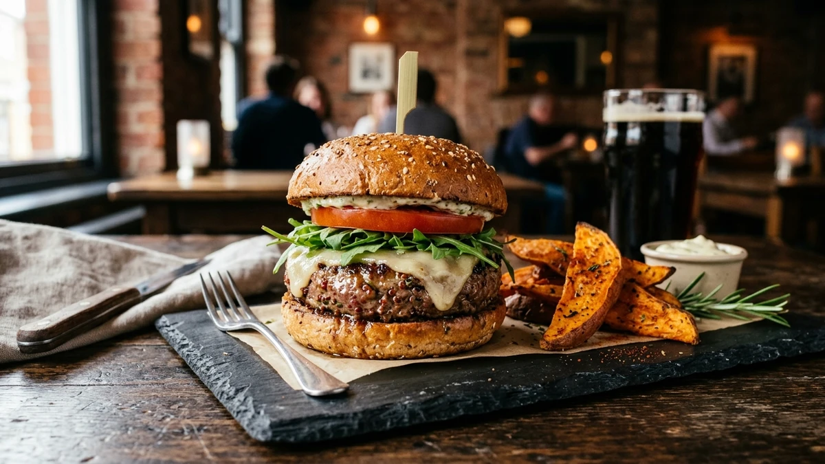 Hearty Beef & Quinoa Grain Burgers Recipe (High-Fiber Blend) cooked to perfection - Yumaroma