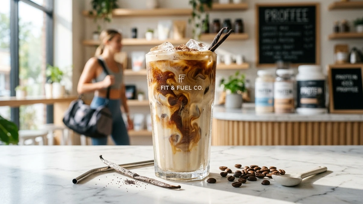 High-Protein Iced Vanilla Latte Recipe (Proffee) cooked to perfection - Yumaroma