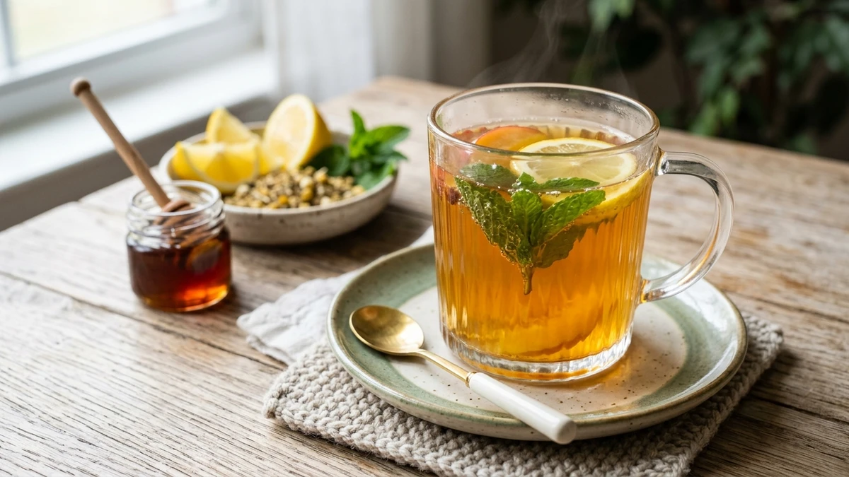 Copycat Starbucks Honey Citrus Mint Tea Recipe cooked to perfection - Yumaroma