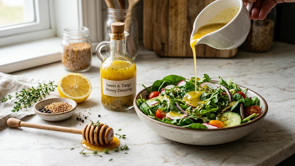 Sweet & Tangy Honey Dressing - YumaRoma Recipe