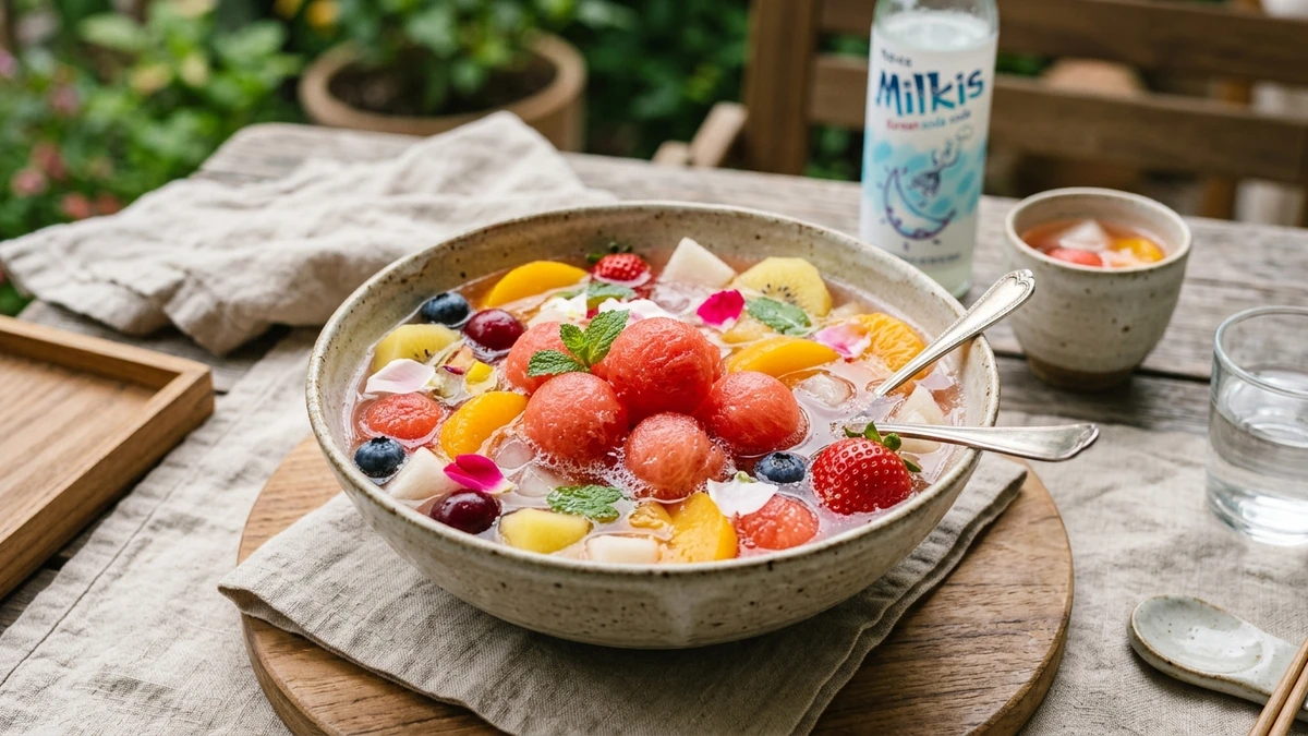 Korean Watermelon Fruit Hwachae Punch Recipe cooked to perfection - Yumaroma