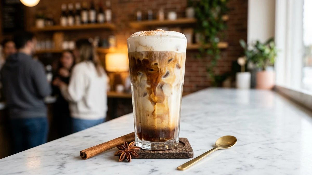 Creamy Iced Dirty Chai Tea Latte Recipe (Espresso & Spiced Tea) cooked to perfection - Yumaroma